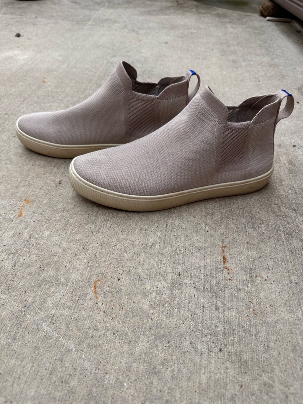 Rothy's The Chelsea Womens 9.5  Lilac Gray Sneaker Boot (b2)